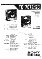Sony TC-707SD - Service Manual 